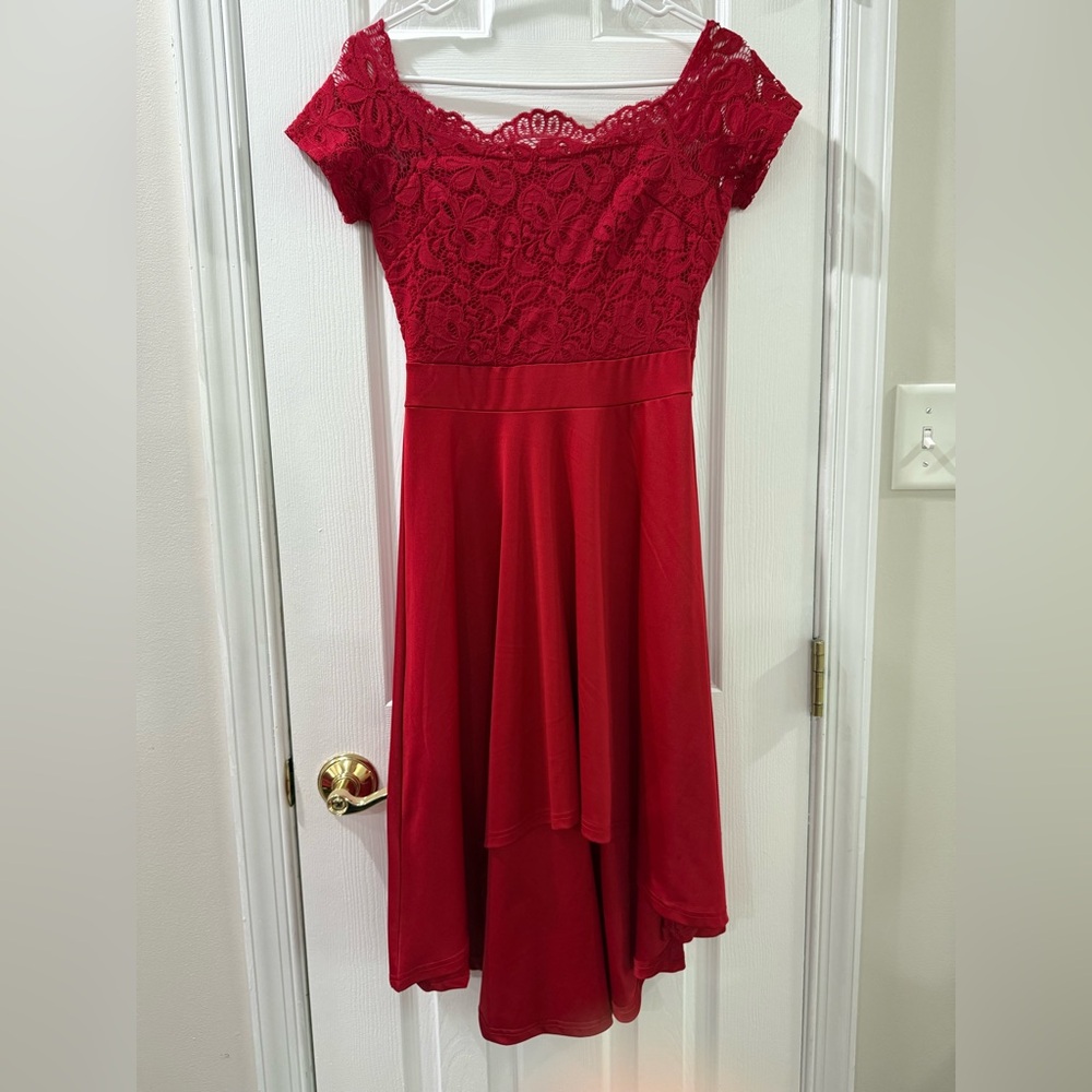 Bundle - Red Lace Dress and Forever 21 dress